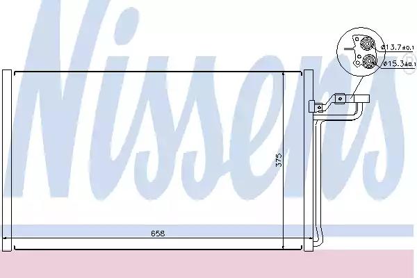 Конденсер volvo c 3006-2.4 i 20v+[oe 9124390] 940220 NISSENS