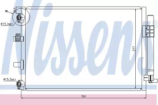Радиатор кондиционера 940222 NISSENS