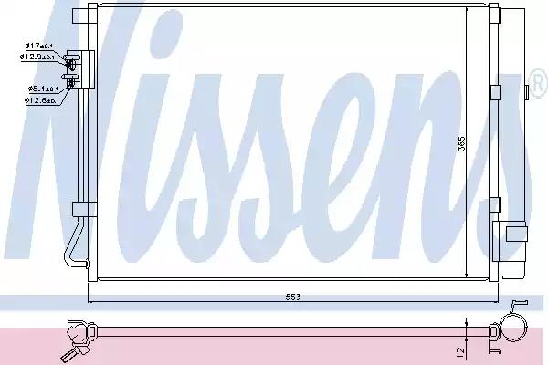 Конденсатор кондиционер 940248 NISSENS