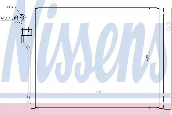 Радиатор кондиционера first fit 940288 NISSENS