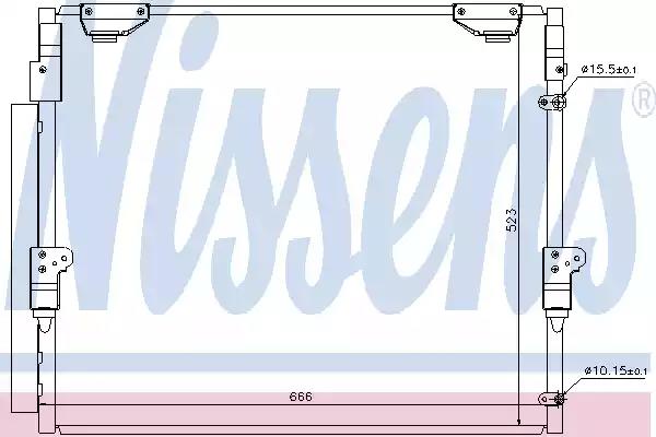 Радиатор кондиционера 940304 NISSENS