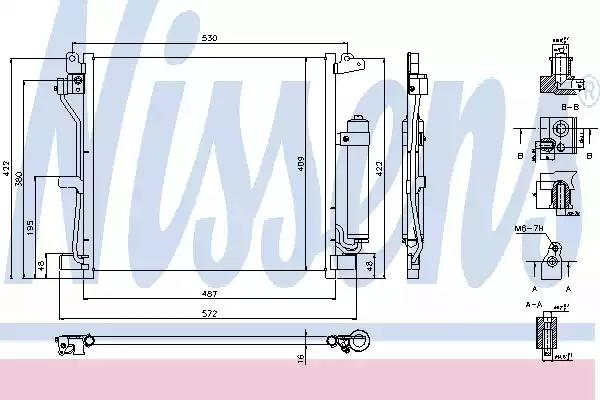 Радиатор кондиционера 940337 NISSENS