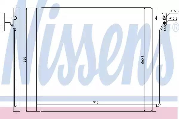 Радіатор кондиціонера first fit 940343 NISSENS