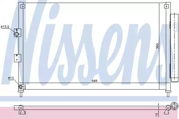 Конденсатор кондиционер 940362 NISSENS