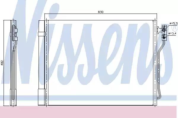 Конденсер кондиціонера 940370 NISSENS