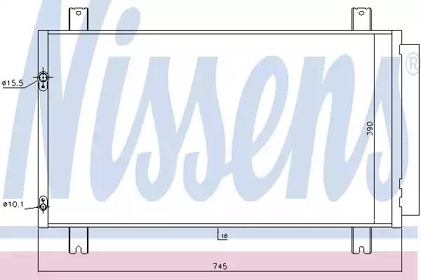 Радіатор кондиціонера first fit 940401 NISSENS