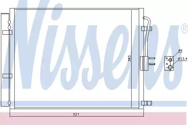 Конденсер кондиціонера 940428 NISSENS