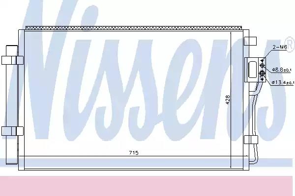 Конденсатор кондиционер 940449 NISSENS