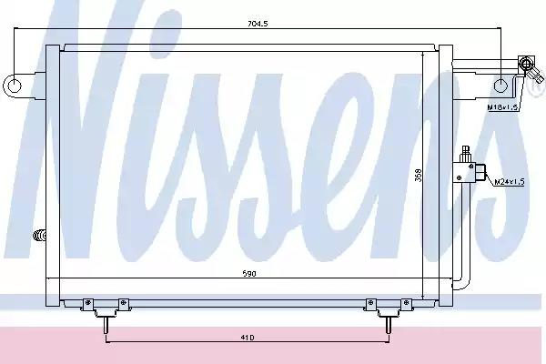 Радиатор кондиционера 94213 NISSENS