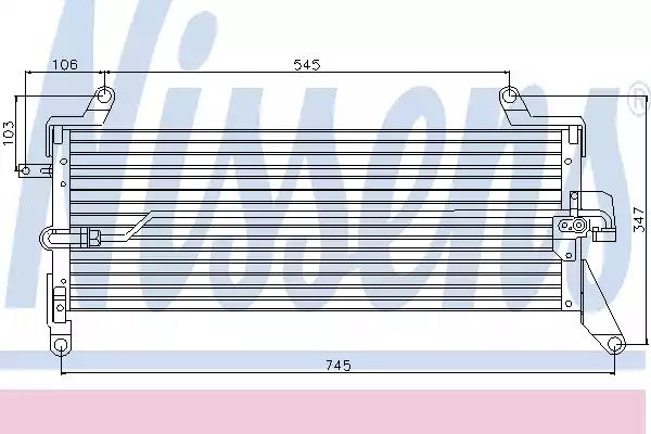 Конденсатор, система кондиціонування повітря 94316 NISSENS