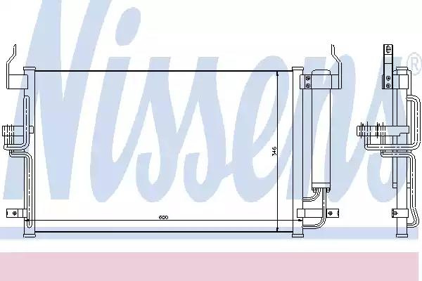 Конденсер кондиціонера 94448 NISSENS