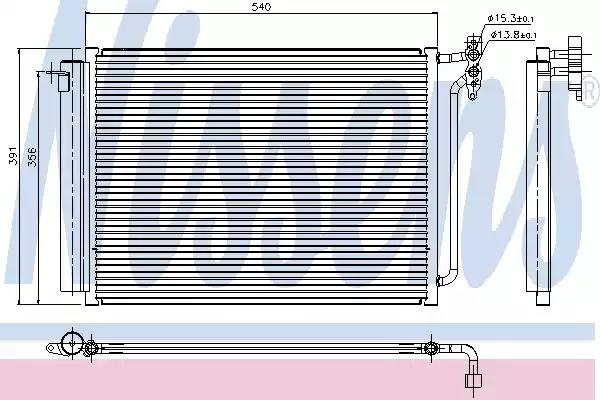 Радіатор кондиціонера first fit 94605 NISSENS