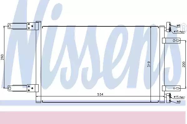Радіатор кондиціонера 94632 NISSENS