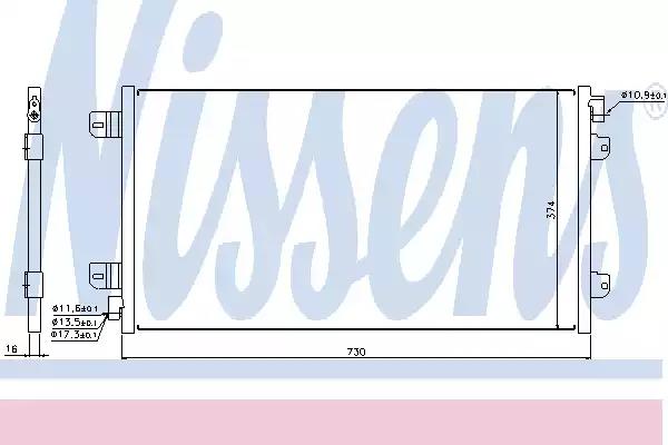 Радіатор кондиціонера first fit 94659 NISSENS