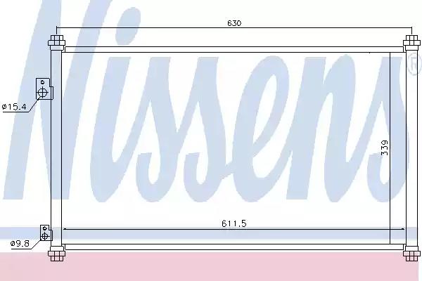 Радиатор кондиционера 94733 NISSENS