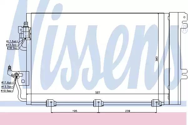 Радиатор кондиционера 94767 NISSENS