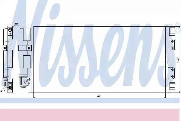 Конденсер кондиціонера 94781 NISSENS