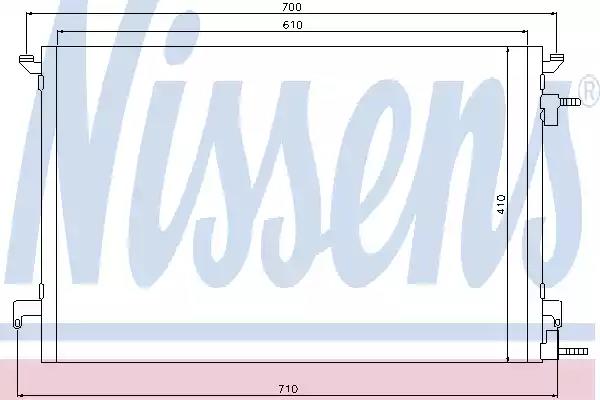 Конденсатор кондиционер 94852 NISSENS