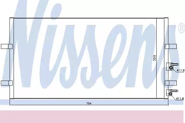 Nissens ford радіатор кондиціонера конденсатор без... 94915 NISSENS