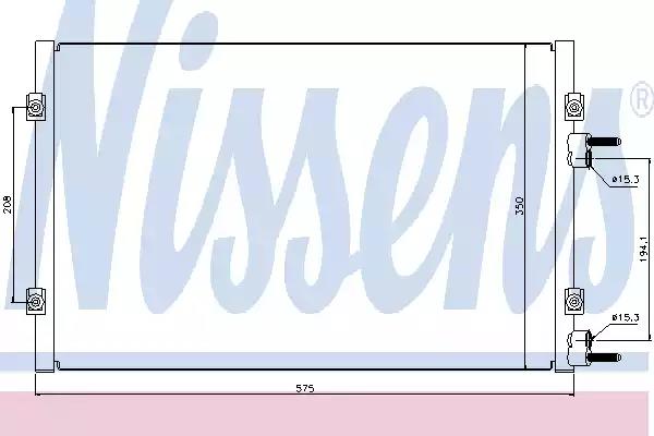 Конденсатор, система кондиціонування повітря 94928 NISSENS