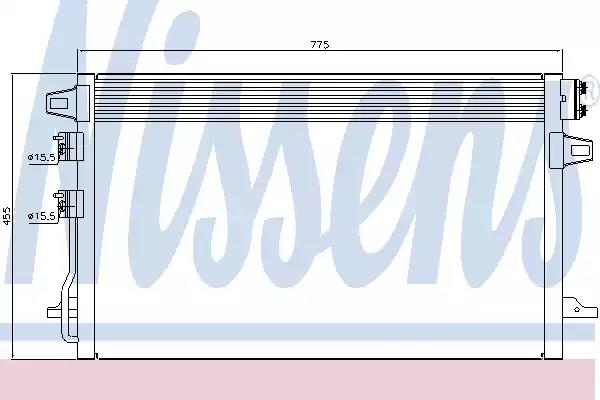 Конденсатор кондиционер 94929 NISSENS