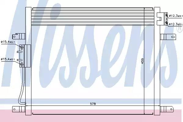 Конденсер кондиціонера 94972 NISSENS