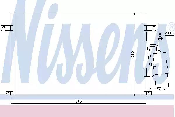 Радиатор кондиционера 94978 NISSENS