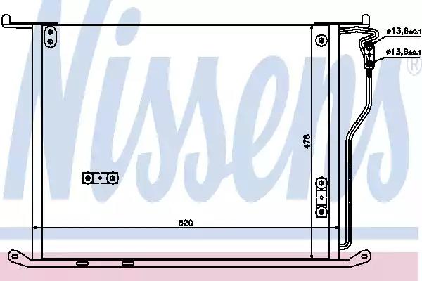 Конденсатор кондиционер 94980 NISSENS