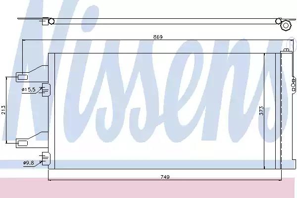 Радіатор кондиціонера first fit 94985 NISSENS