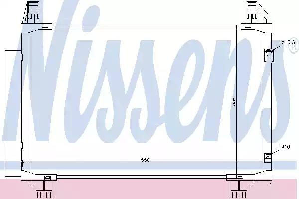 Конденсер кондиціонера 94991 NISSENS