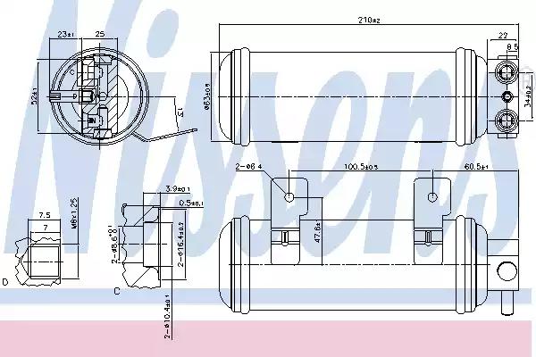 Осушитель кондиционер 95057 NISSENS