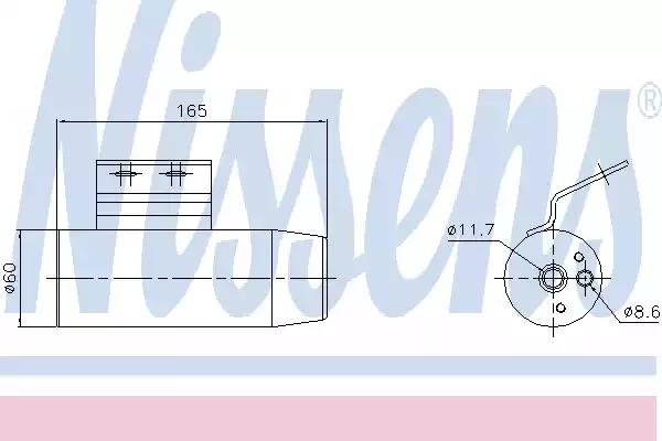 Осушувач dodge caravan96-2.4 i +[oe 4682592] 95124 NISSENS