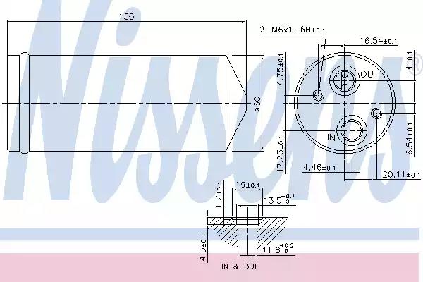 Осушувач ct/gmc leganza97-2.0 i 16v+[oe 96207355] 95142 NISSENS