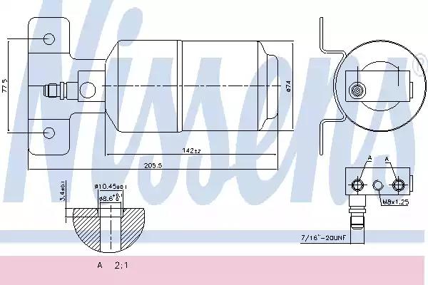 Осушувач кондиціонера 95169 NISSENS