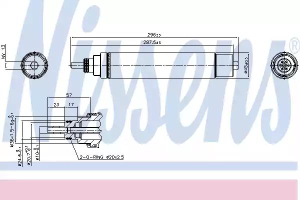 Осушитель кондиционер 95336 NISSENS