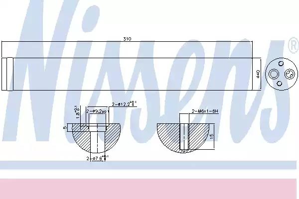 Осушувач vw transporter t490-1.9 td+[oe 7d0.820.191] 95342 NISSENS