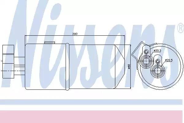 Осушувач радіатора кондиціонера 95436 NISSENS