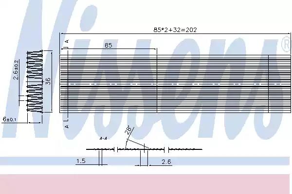 Intercooler 961200 NISSENS