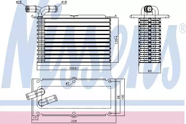 Радіатор інтеркулера 96470 NISSENS