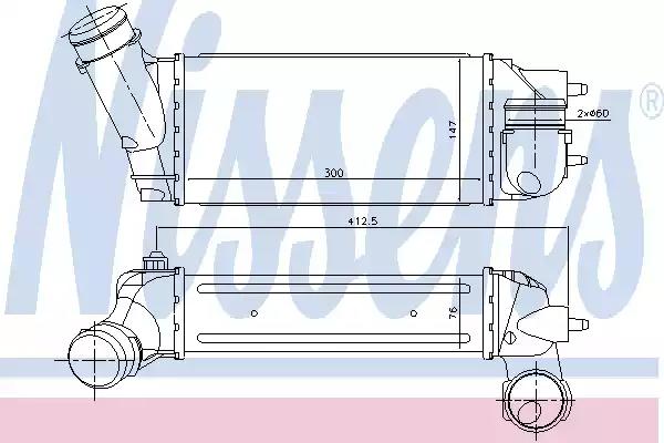 Охолоджувач наддувального повітря 96518 NISSENS