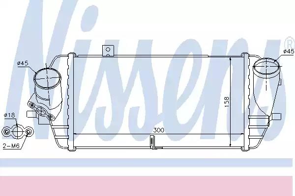 Радіатор наддуву 96539 NISSENS