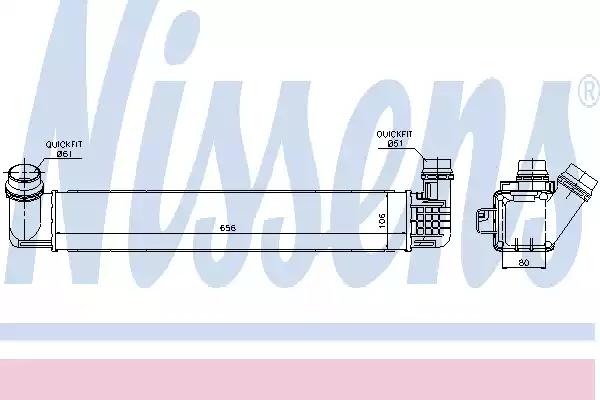 Радіатор наддуву 96546 NISSENS