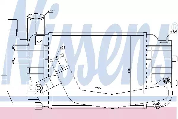 Охолоджувач наддувального повітря 96565 NISSENS