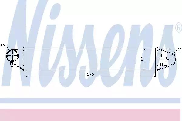 Радіатор інтеркулера 96634 NISSENS