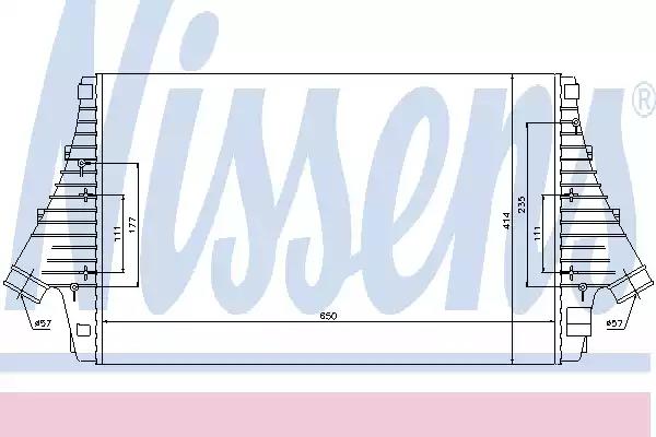 Радіатор наддуву 96647 NISSENS