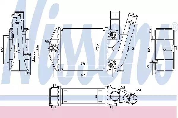 Интеркулер 96673 NISSENS