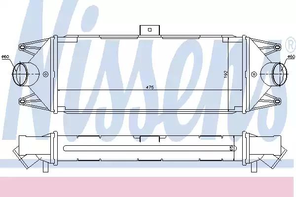 Интеркулер astra minibus01-125 hp+[oe 504022617] 96727 NISSENS
