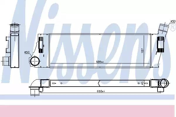 Радіатор наддуву 96728 NISSENS