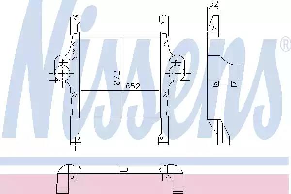 Охолоджувач наддувального повітря 97022 NISSENS