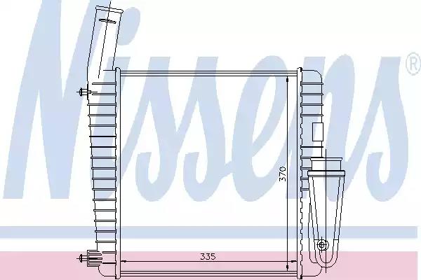 Охолоджувач наддувального повітря 97048 NISSENS